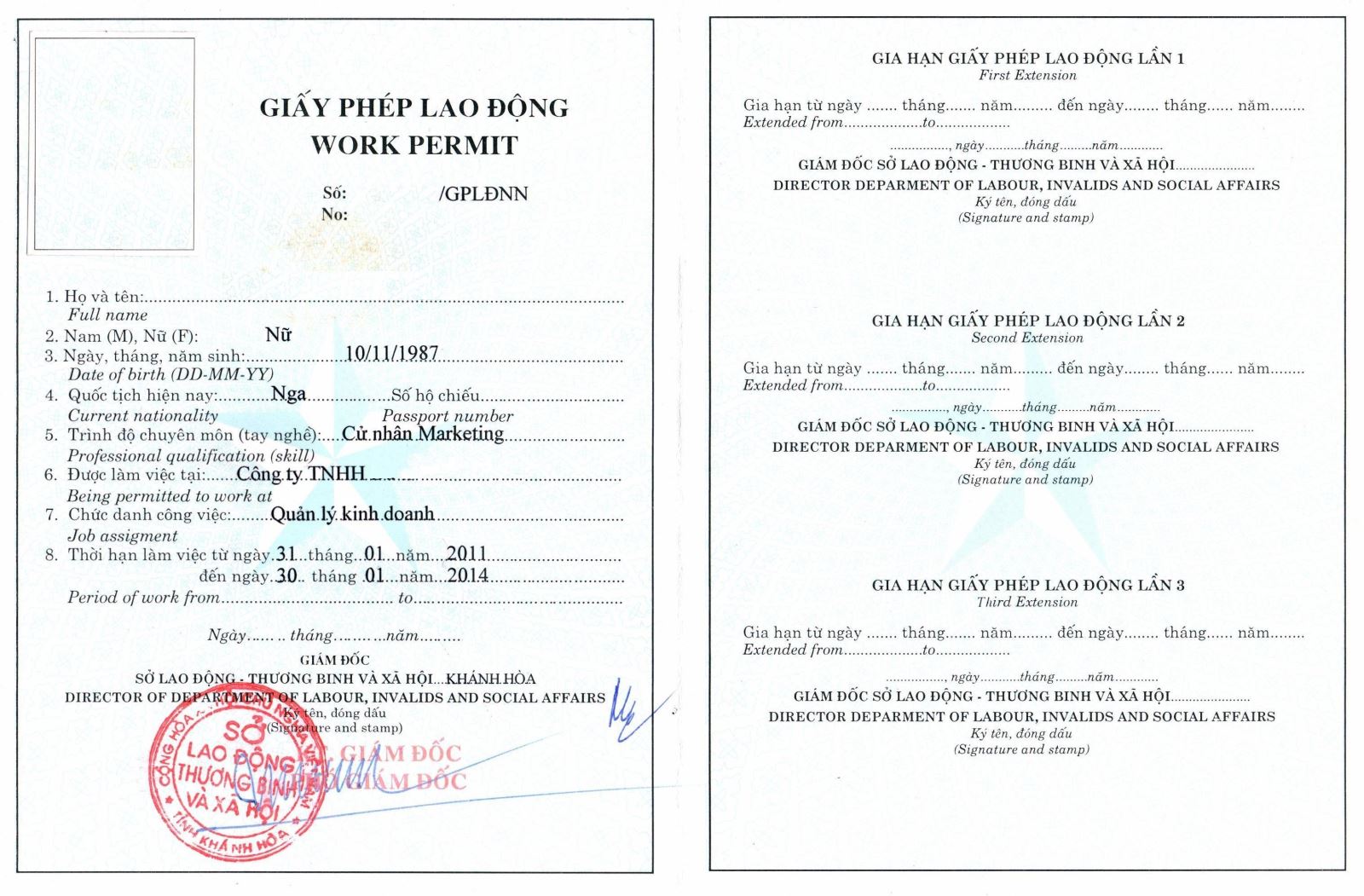 Dịch vụ tư vấn thủ tục xin cấp VISA, giấy phép lao động cho người lao động nước ngoài tại Việt Nam mới nhất